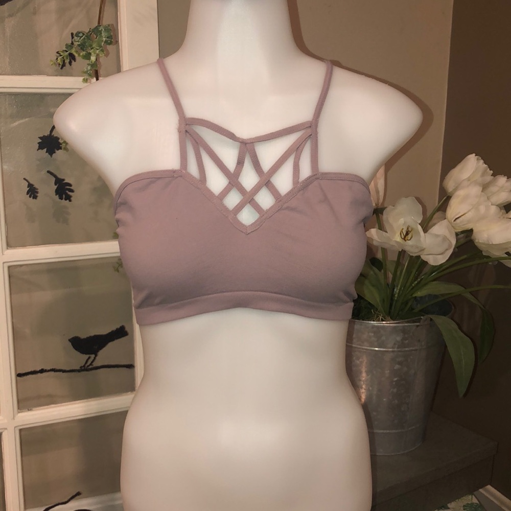 Buckle strappy bralette
